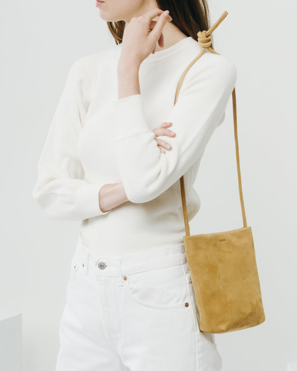 Cross Body Purse - Honey Nubuck