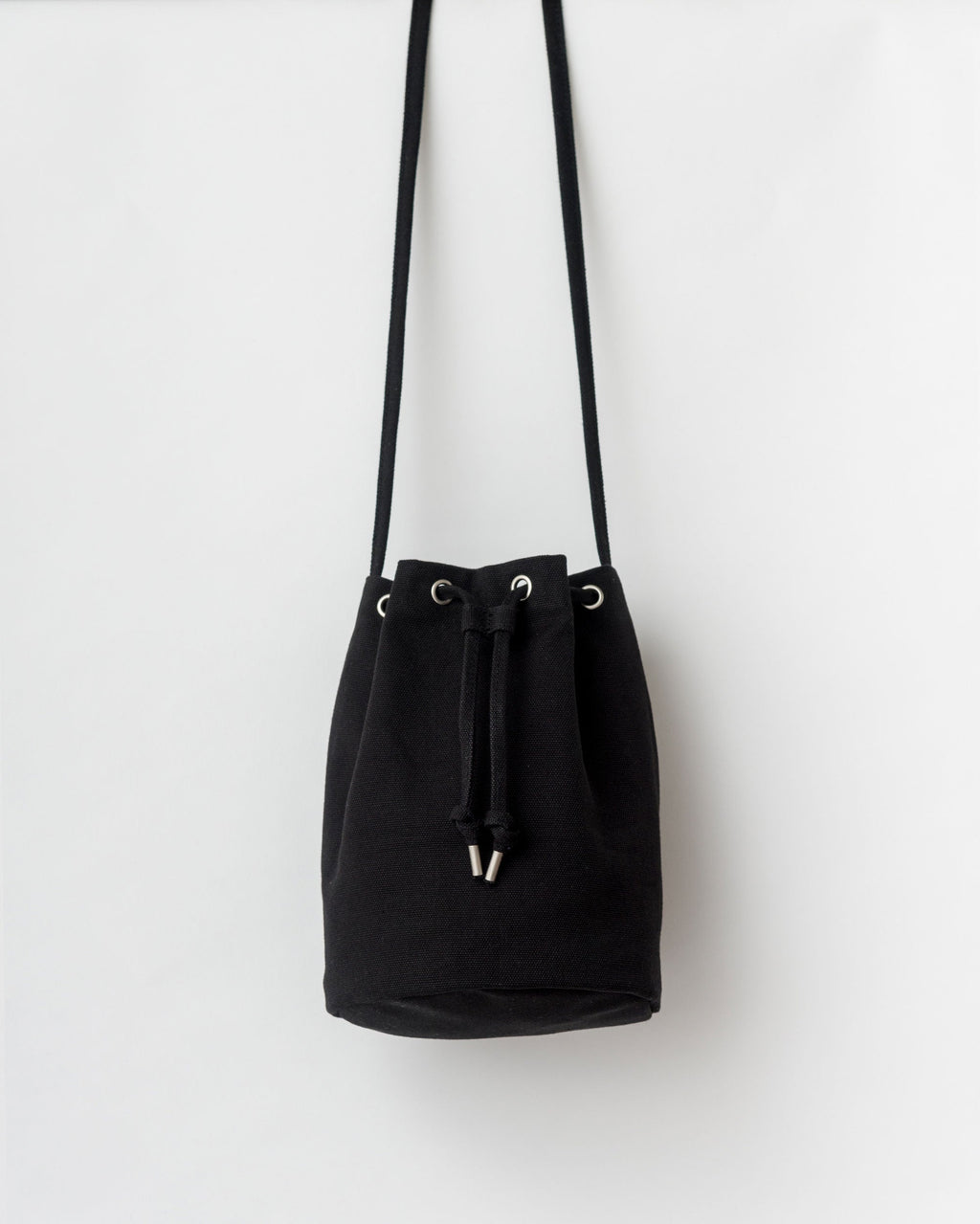 Canvas Drawstring Purse - Black