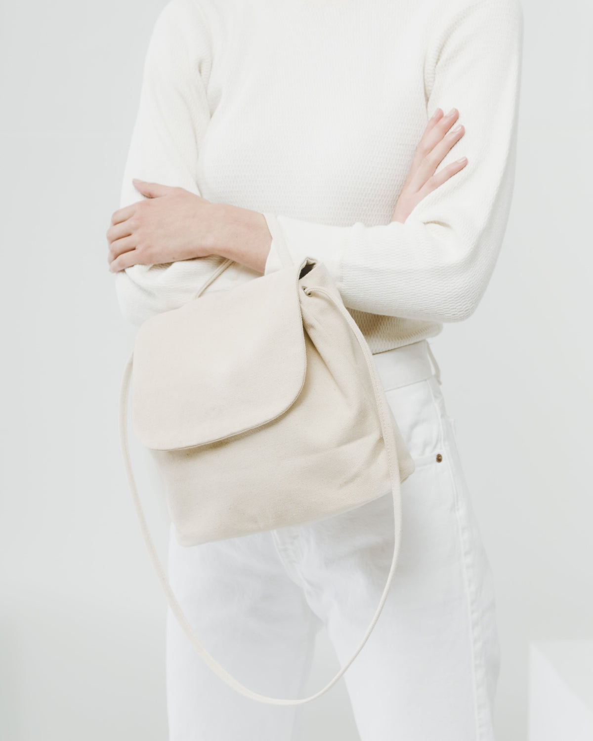 Canvas Shoulder Bag - Natural Canvas