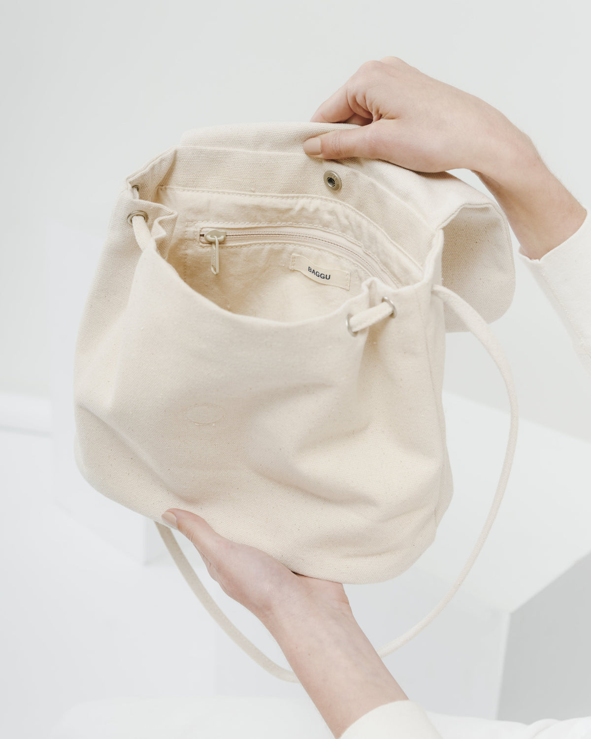Canvas Shoulder Bag - Natural Canvas