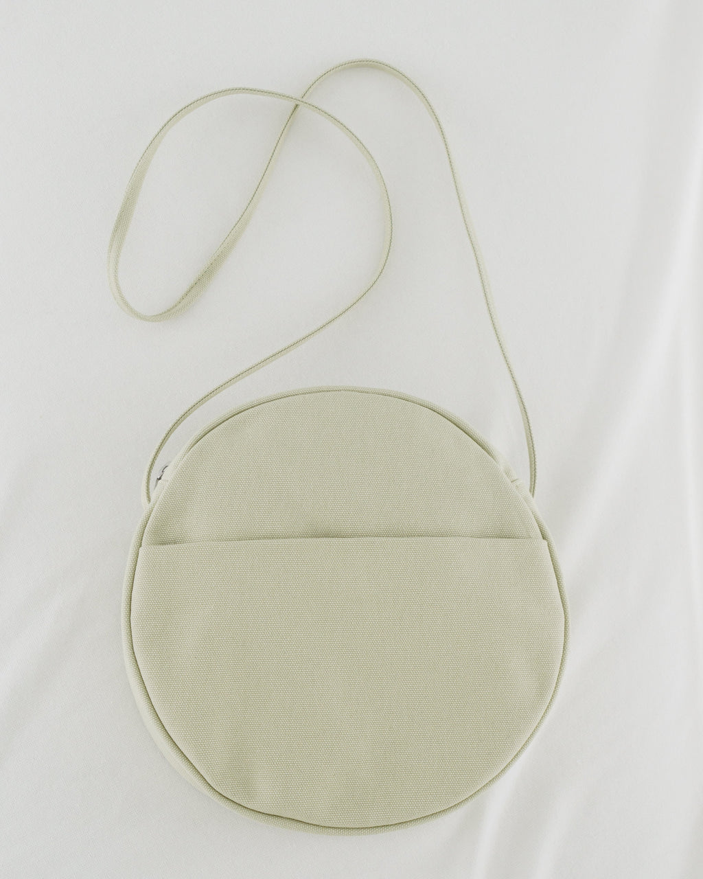 Medium Canvas Circle Purse - Matcha