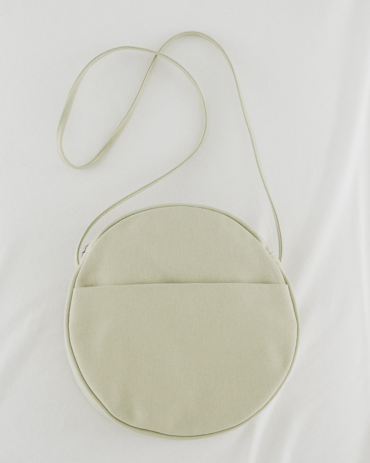 Medium Canvas Circle Purse - Matcha