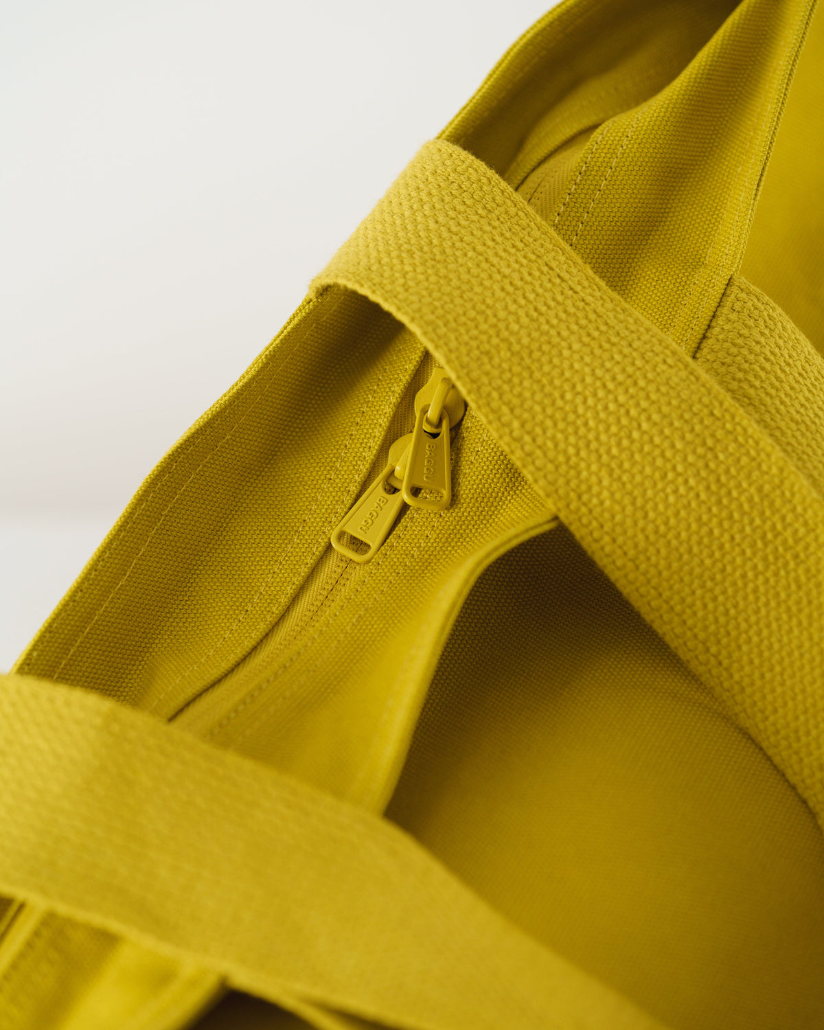 Canvas Zip Tote - Citron