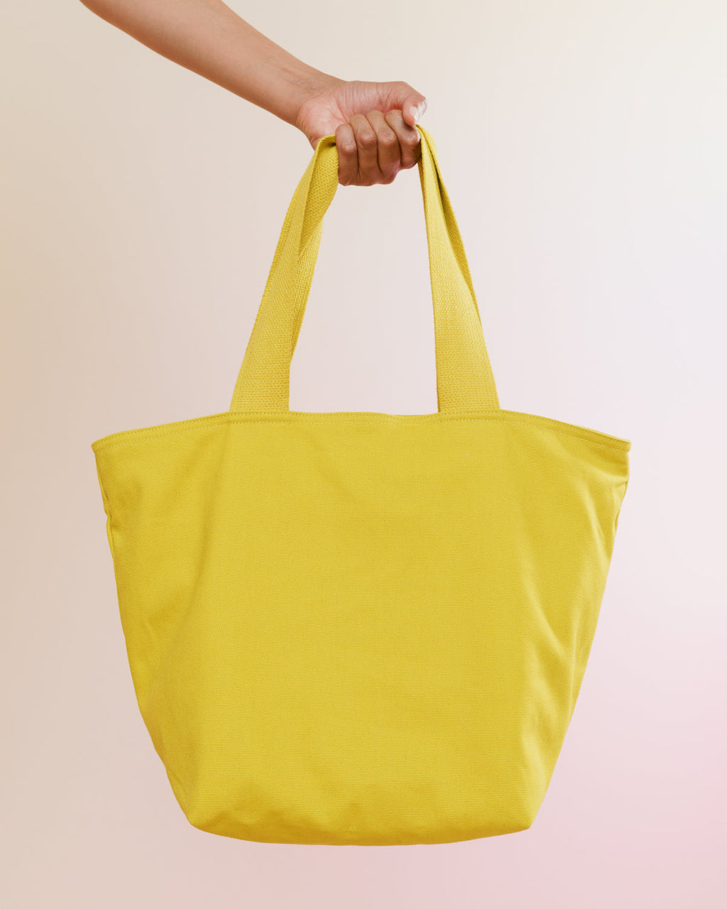 Canvas Zip Tote - Citron