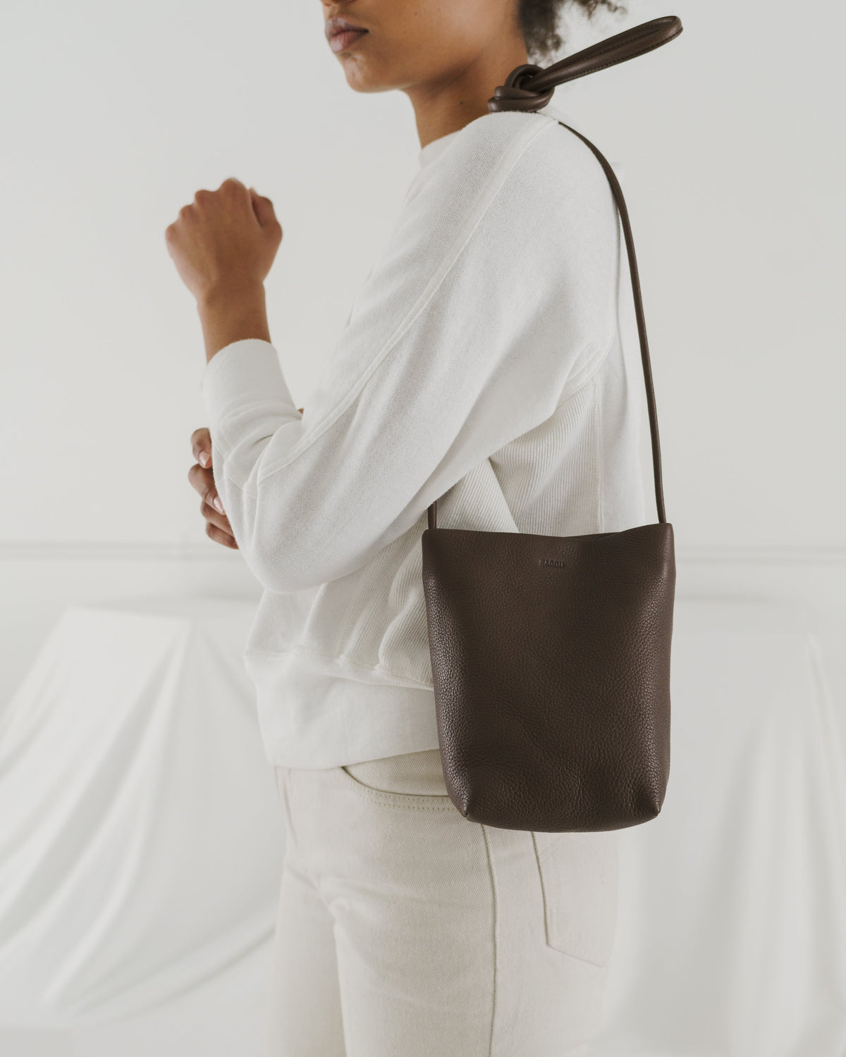 Soft Crossbody Purse - Chocolate