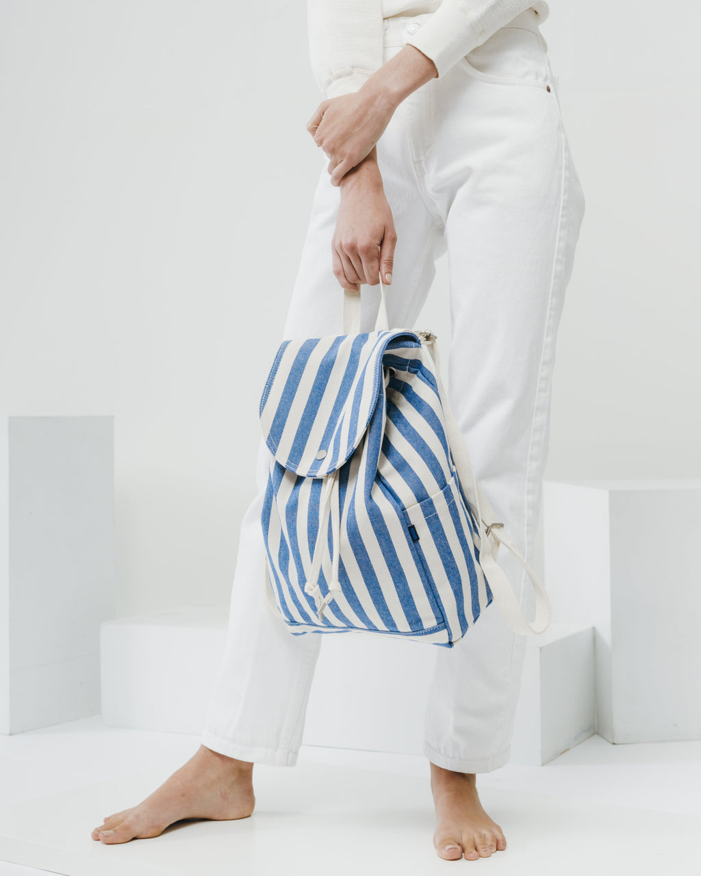 Drawstring Backpack - Summer Stripe