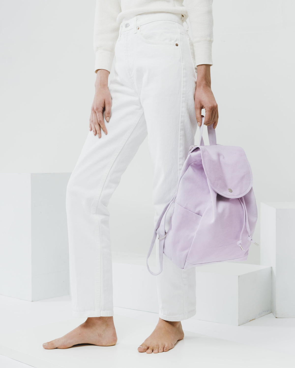 Drawstring Backpack - Lilac