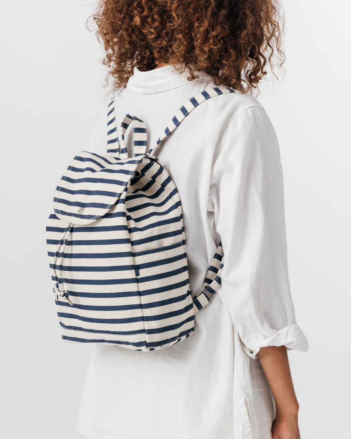 Drawstring Backpack - Sailor Stripe