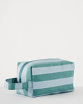Dopp Kit - Teal Stripe