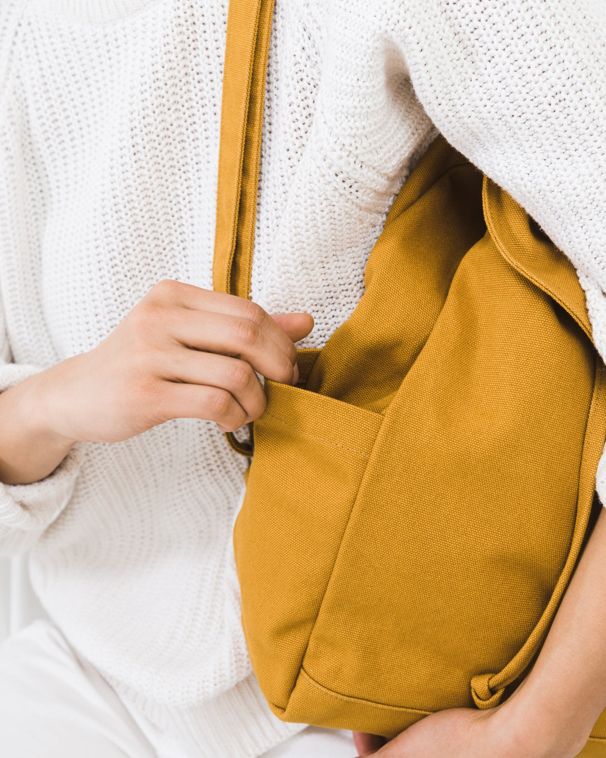 Drawstring Backpack - Ochre