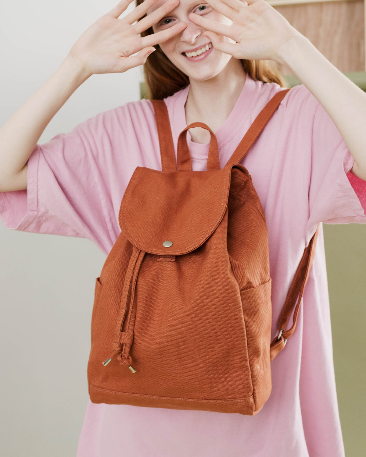 Drawstring Backpack - Umber
