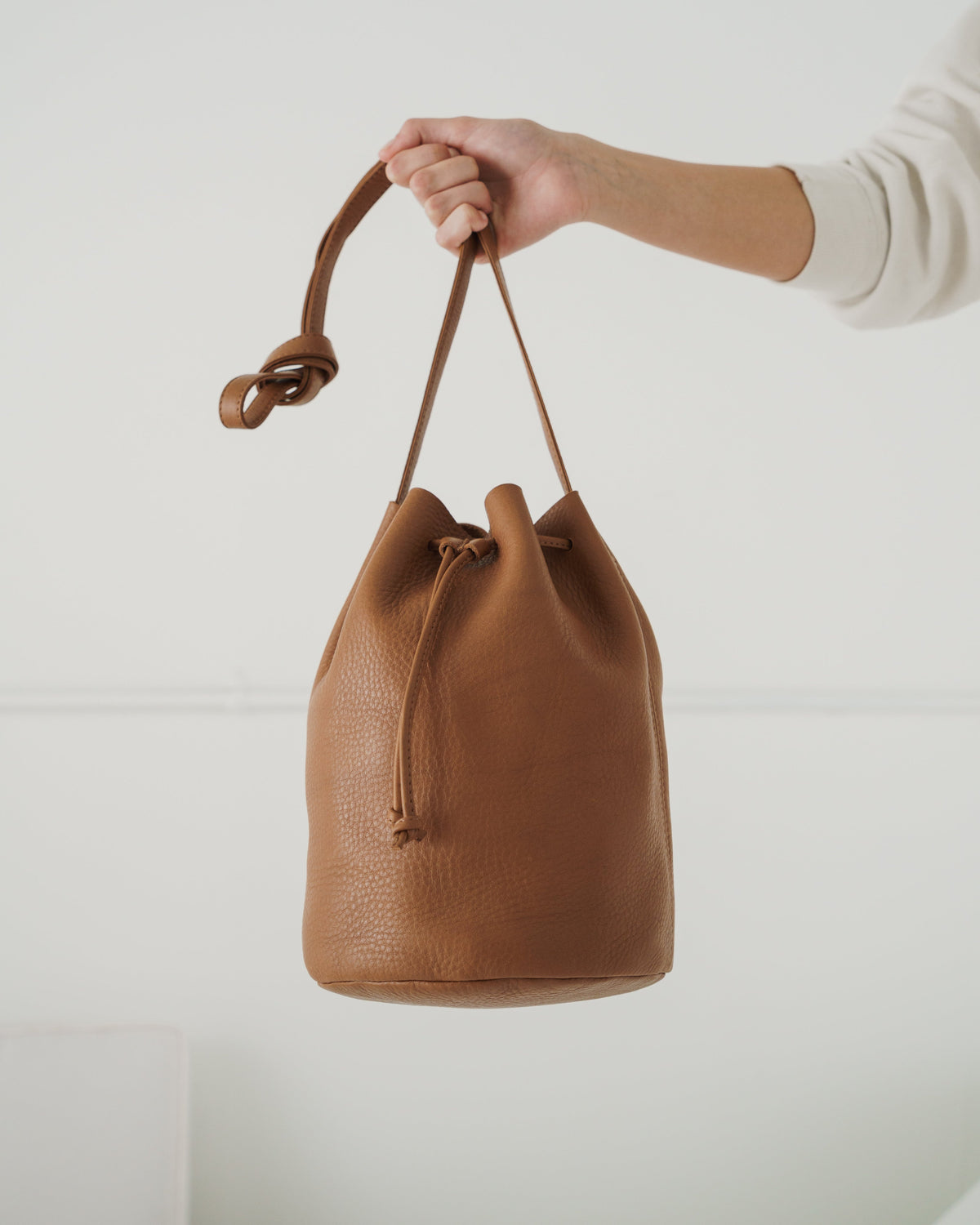 Drawstring Purse - Caramel