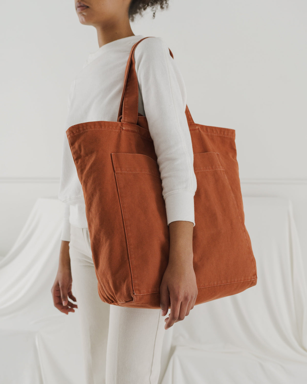 Giant Pocket Tote - Washed Umber
