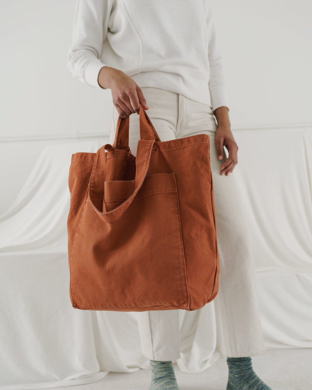 Giant Pocket Tote - Washed Umber