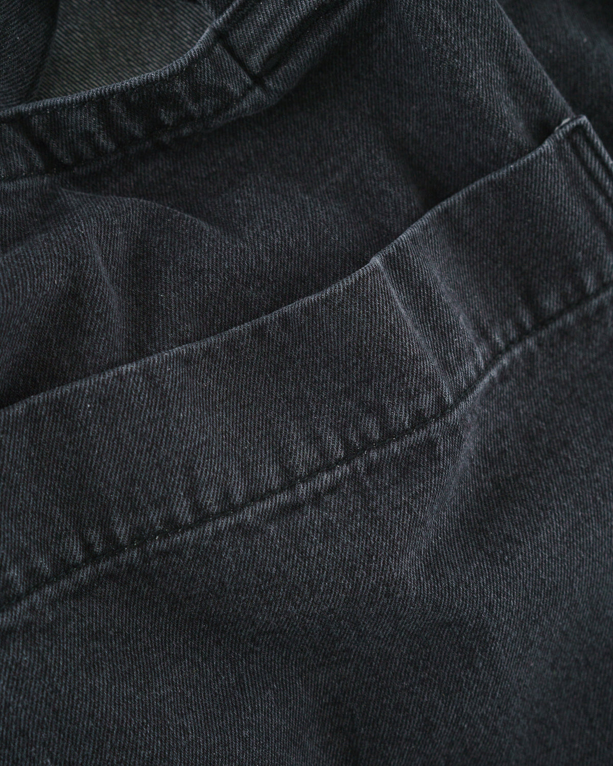 Giant Pocket Tote - Washed Black