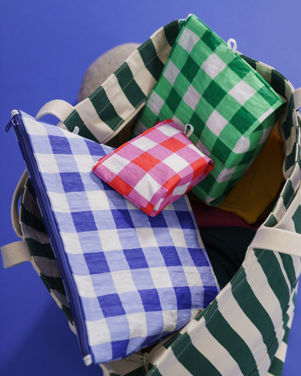 Go Pouch Set - Big Checks