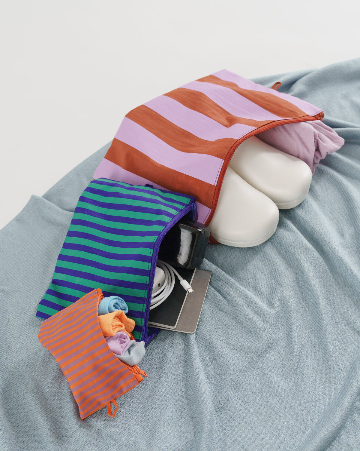 Go Pouch Set - Piazza Stripe