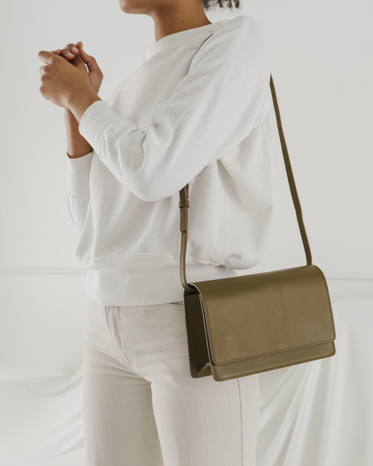 Large Structured Crossbody - Kelp
