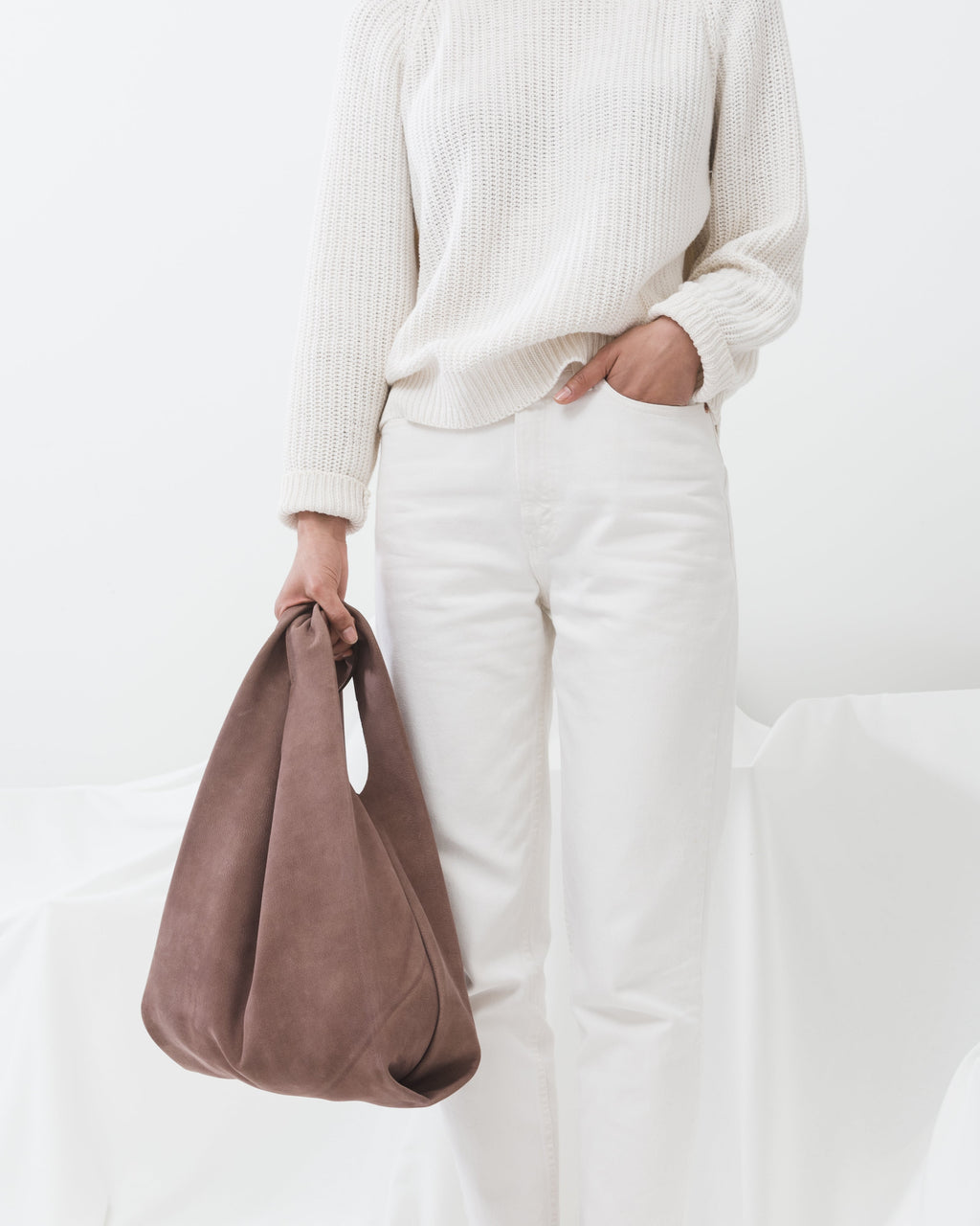 Medium Baggu - Taro Nubuck
