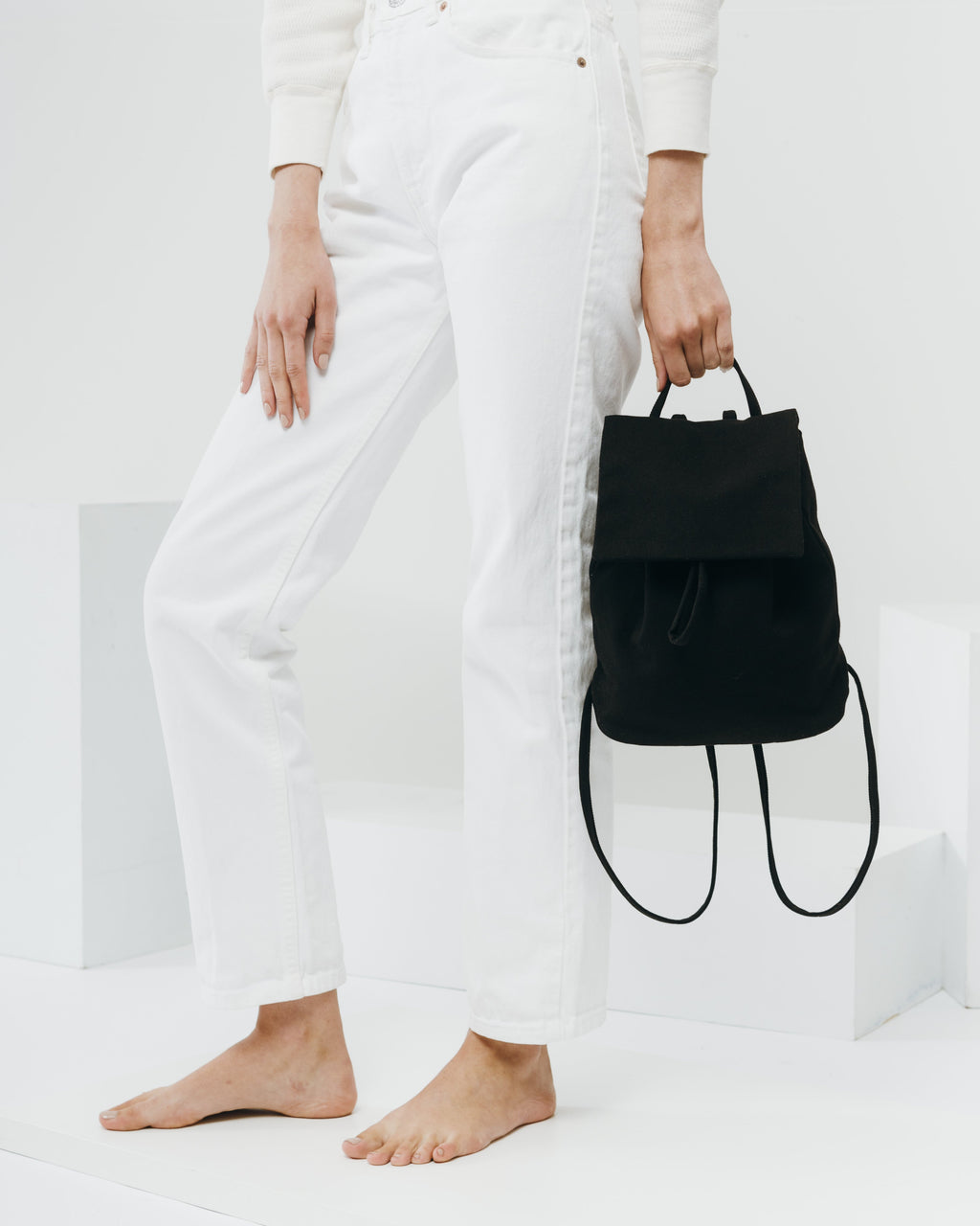 Canvas Mini Backpack - Black