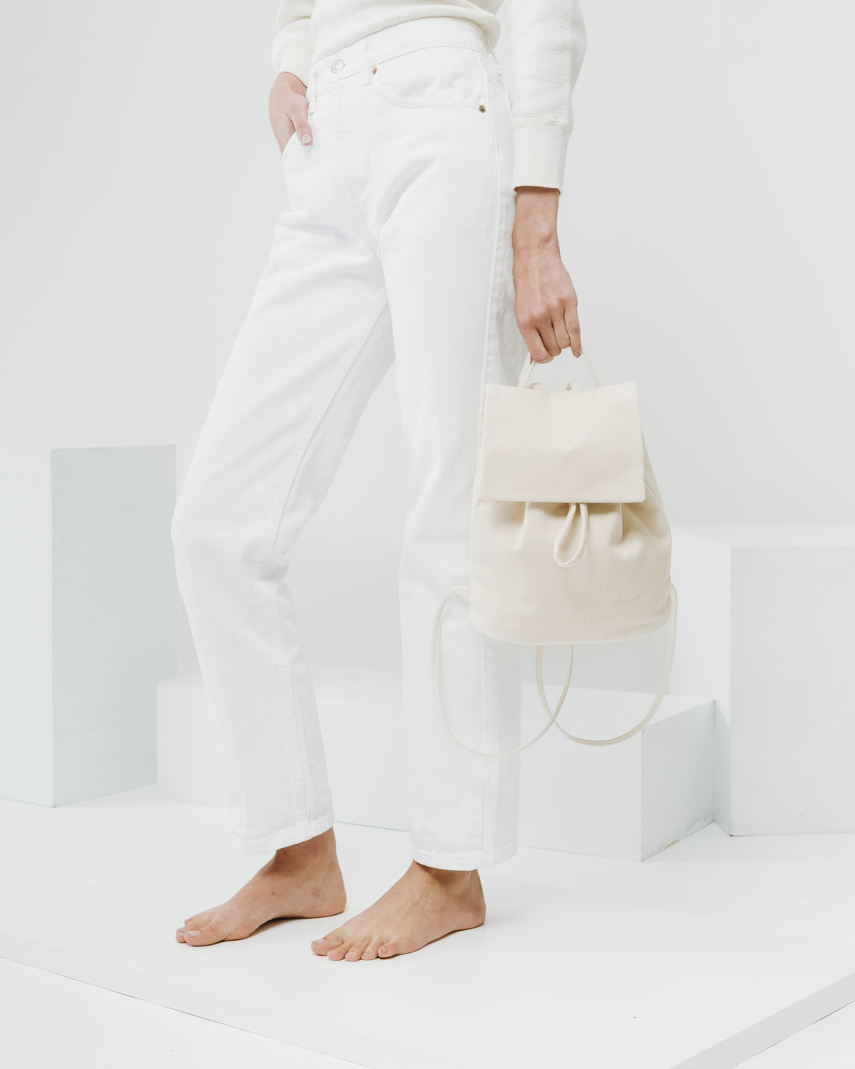 Canvas Mini Backpack - Natural Canvas