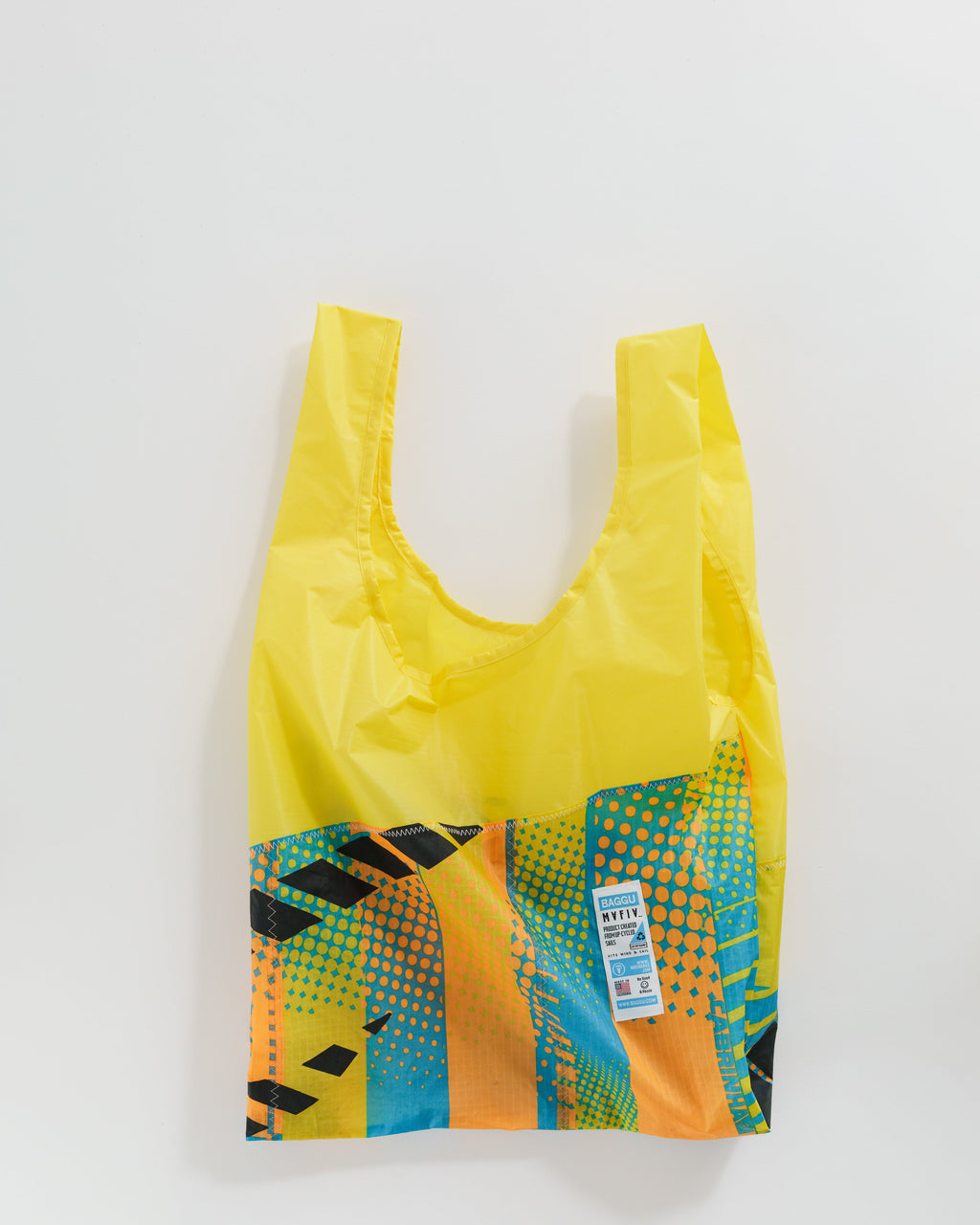 Upcycled Baggu - Yellow Sail
