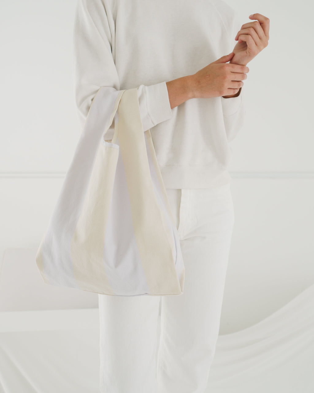 Medium Baggu - Buttermilk Stripe