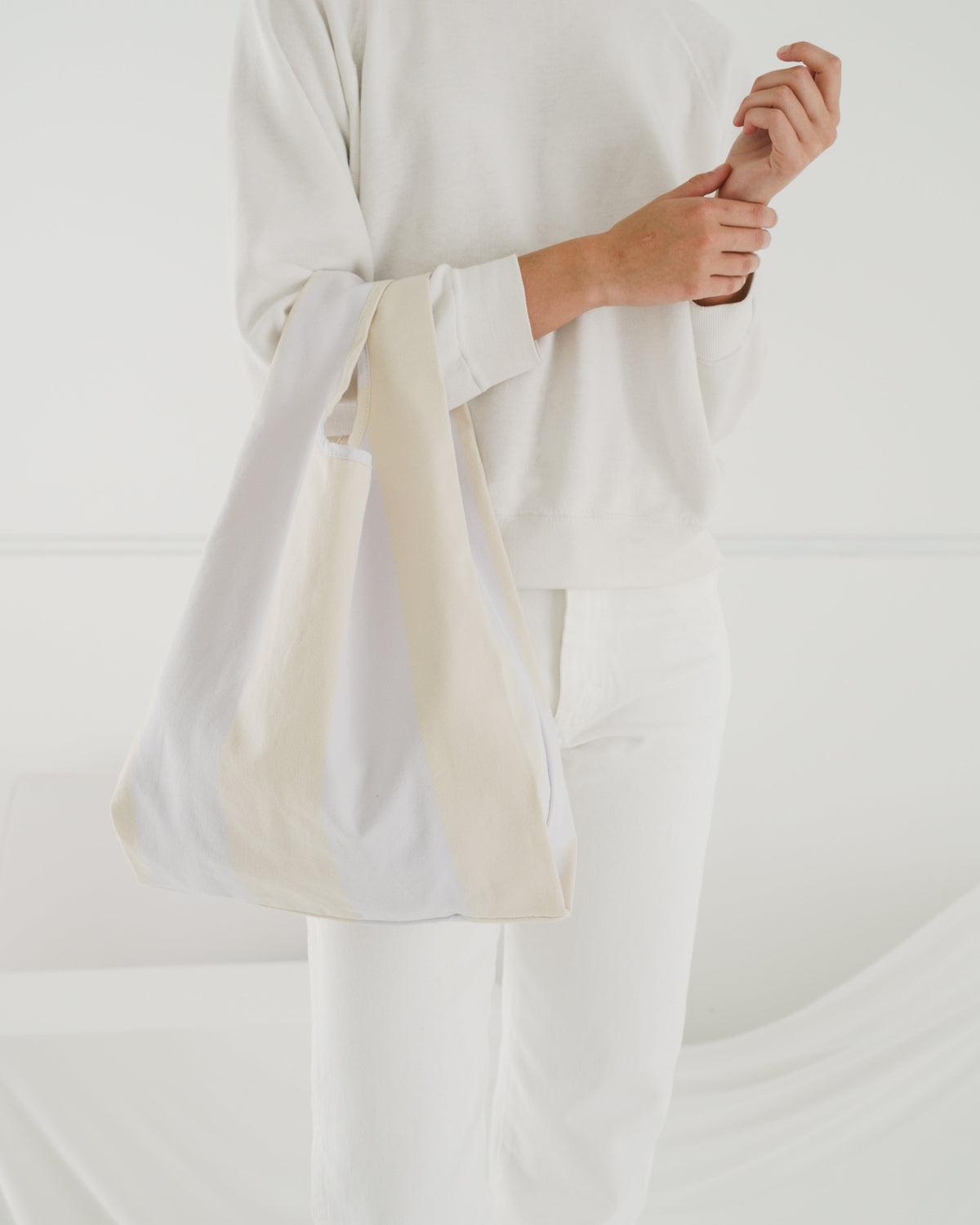 Medium Baggu - Buttermilk Stripe