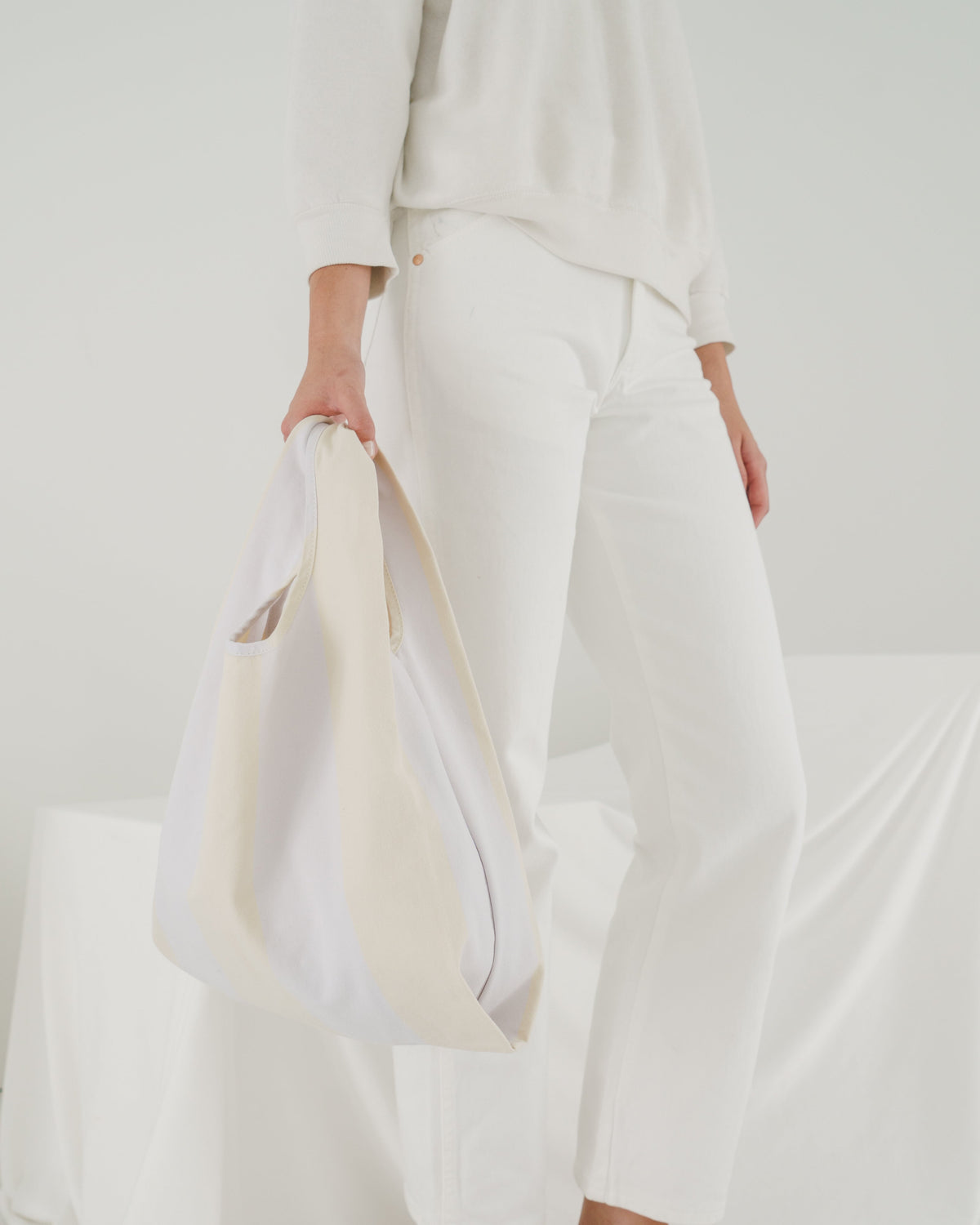Medium Baggu - Buttermilk Stripe