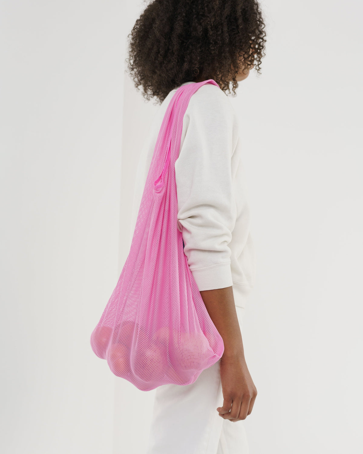 Mesh Baggu - Bright Pink &nbsp;