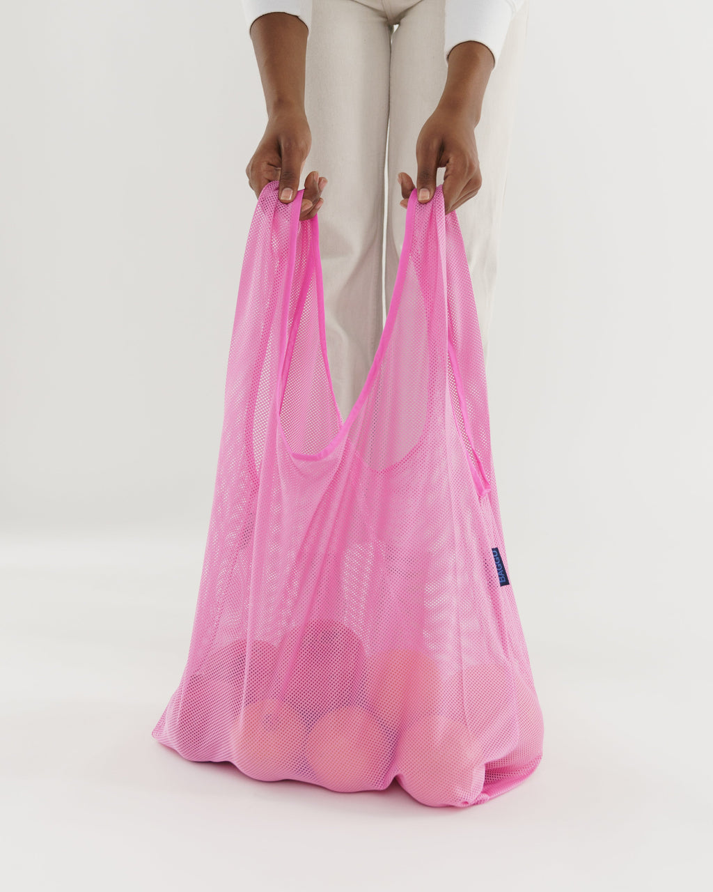 Mesh Baggu - Bright Pink &nbsp;