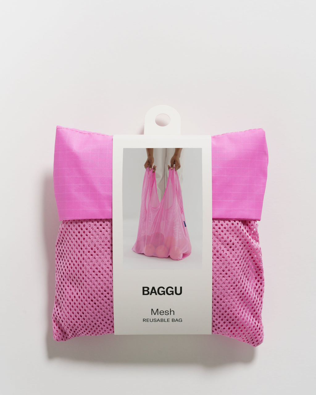Mesh Baggu - Bright Pink &nbsp;