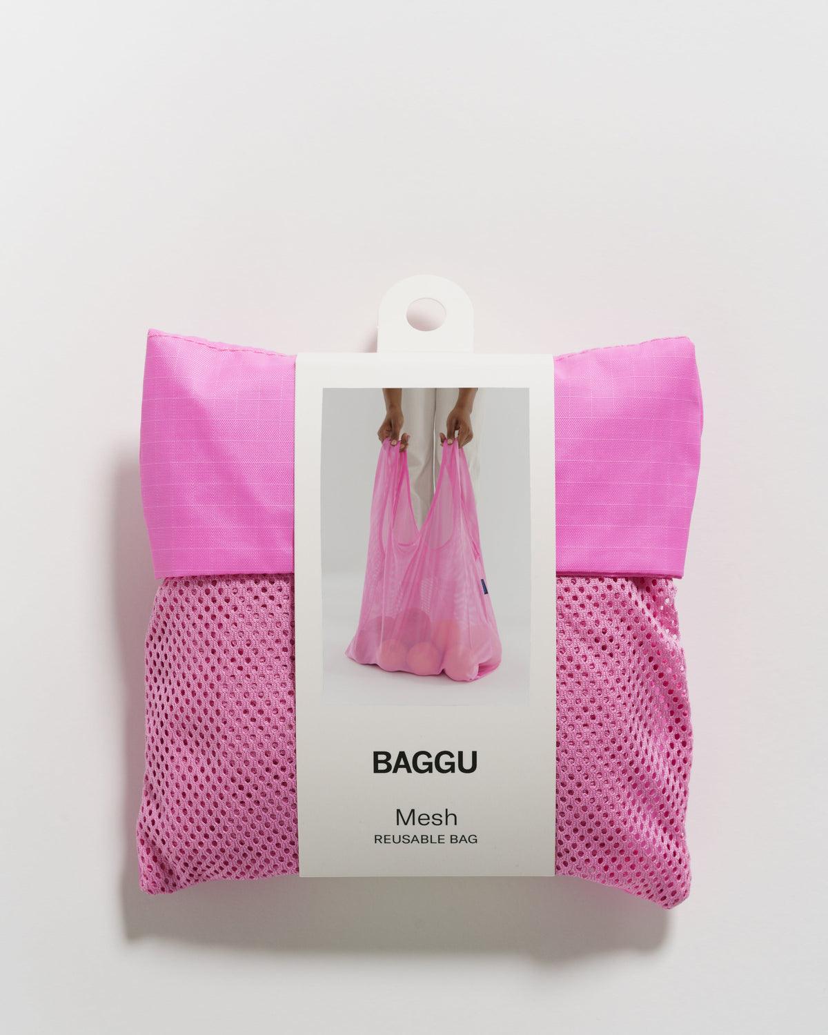 Mesh Baggu - Bright Pink &nbsp;