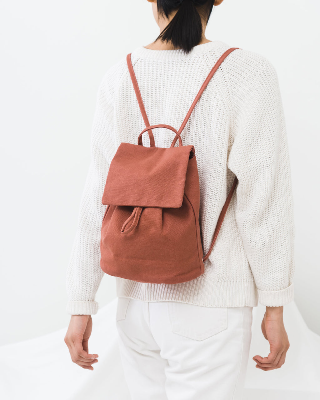 Canvas Mini Backpack - Terracotta