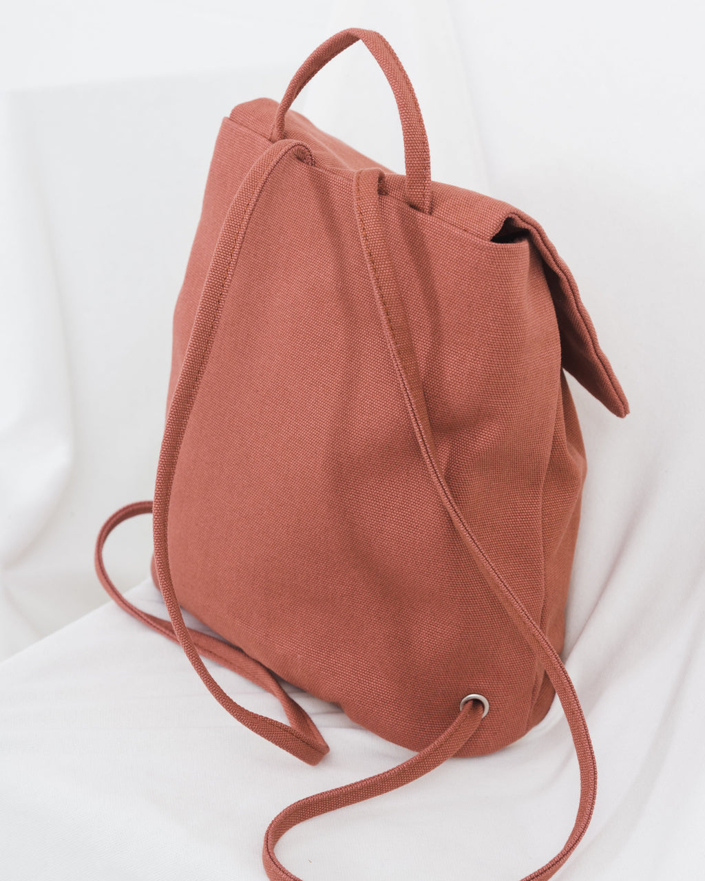 Canvas Mini Backpack - Terracotta