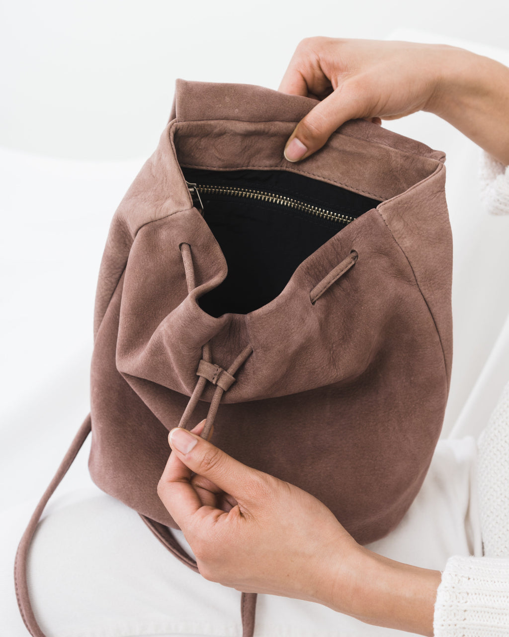 Mini Backpack - Taro Nubuck