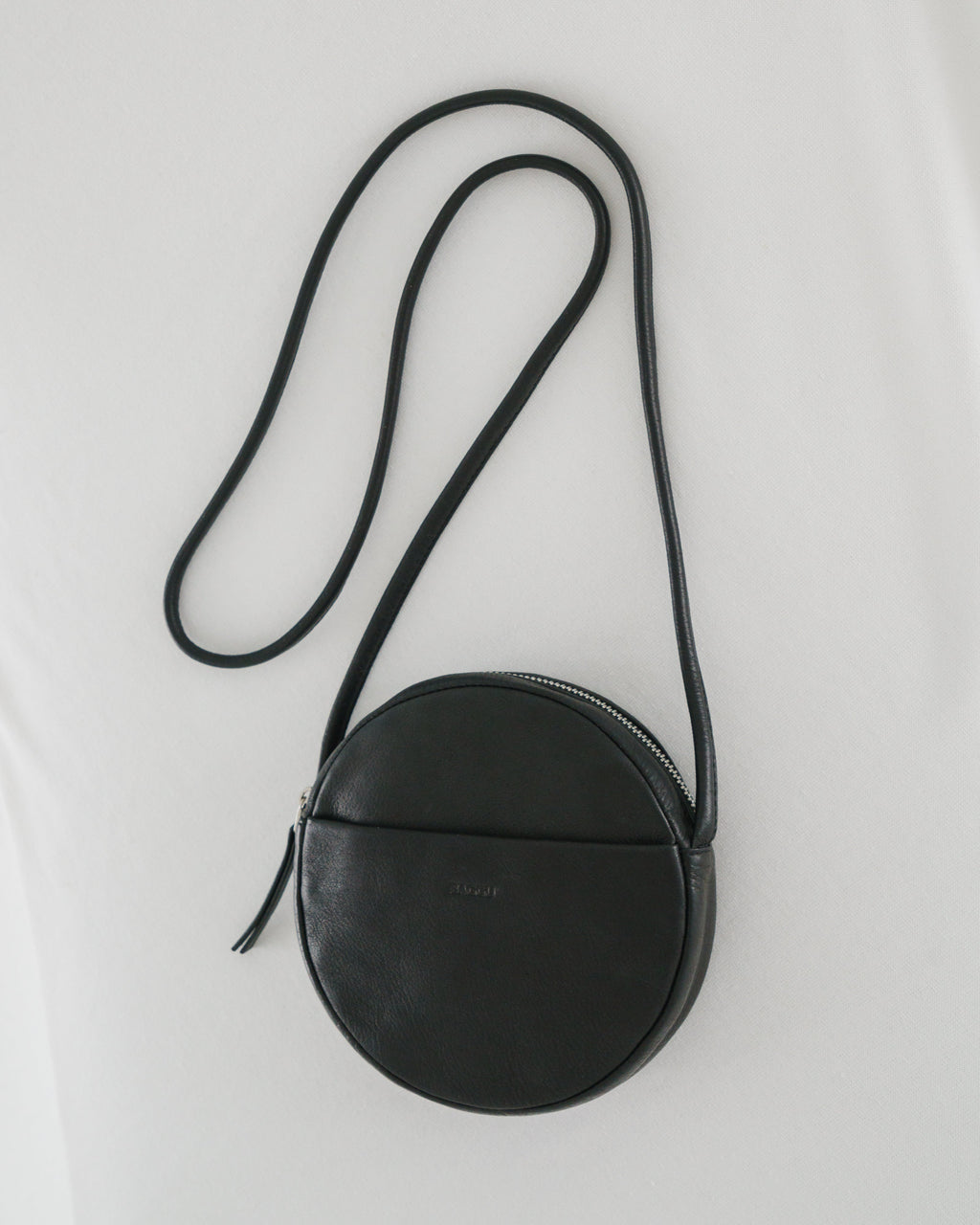 Soft Mini Circle Purse - Black