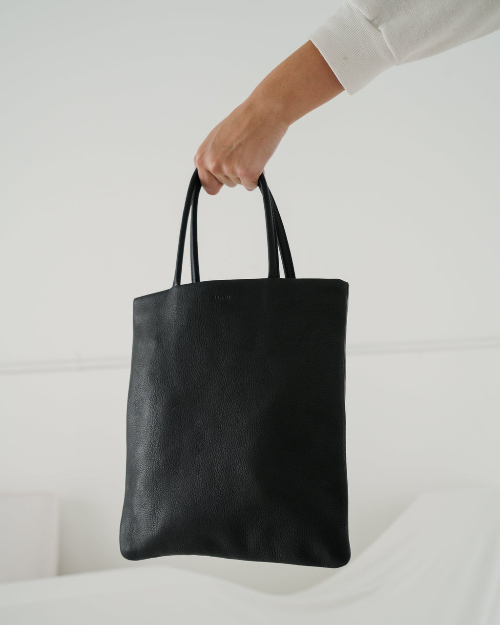 Mini Flat Tote - Black