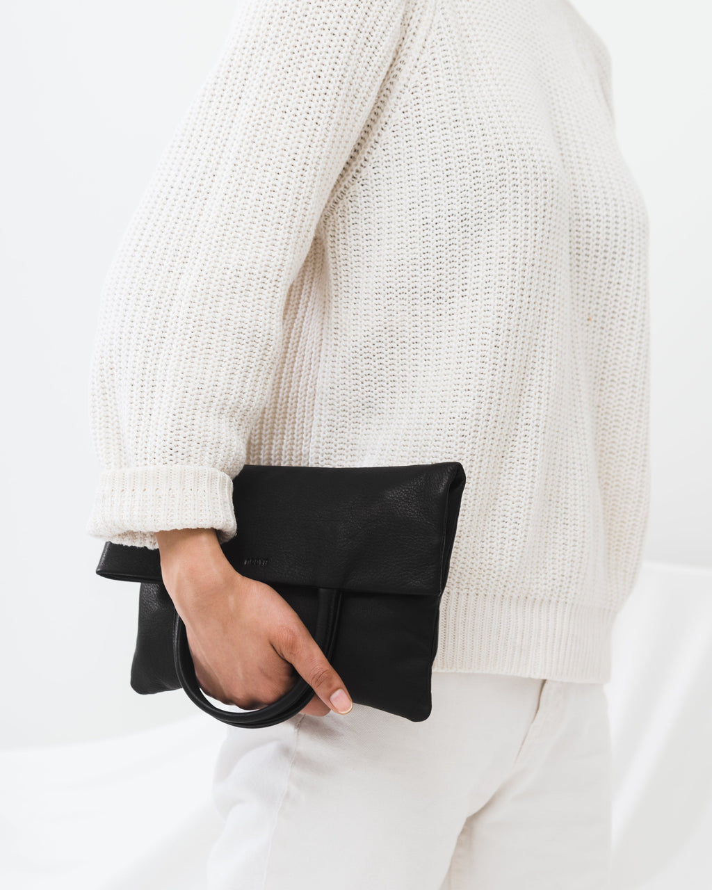 Mini Flat Tote - Black