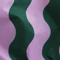 Standard Baggu - Pink and Green Wavy Stripe