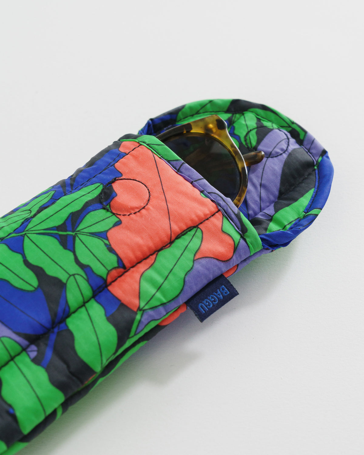 Puffy Glasses Sleeve - Midnight Fern