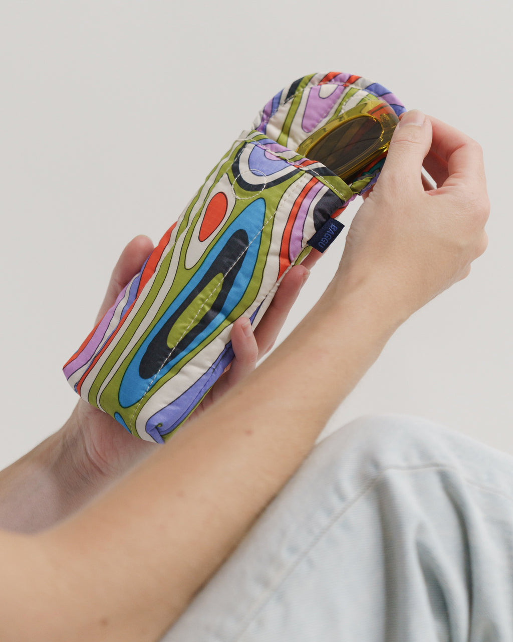 Puffy Glasses Sleeve - Woodgrain