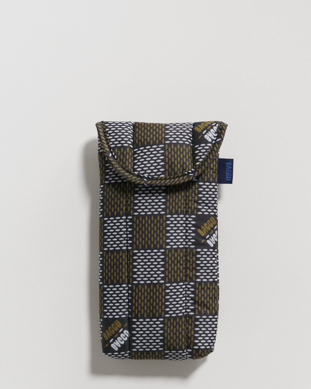 Puffy Glasses Sleeve - Woven Check