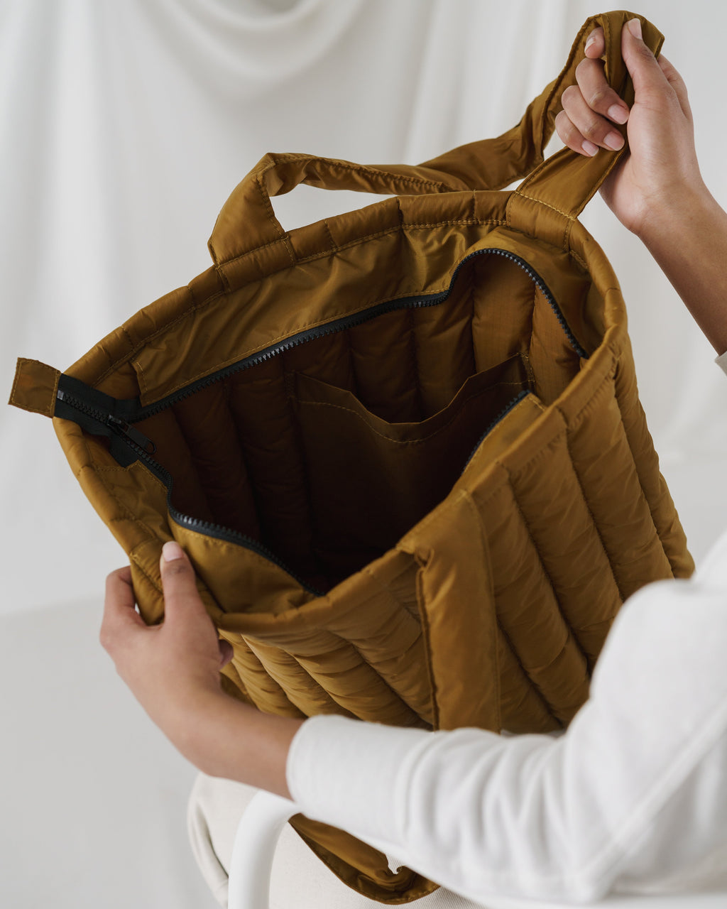 Puffy Tote - Bronze
