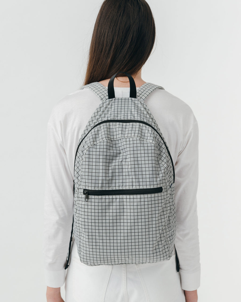 Ripstop Backpack - Grey Grid -D