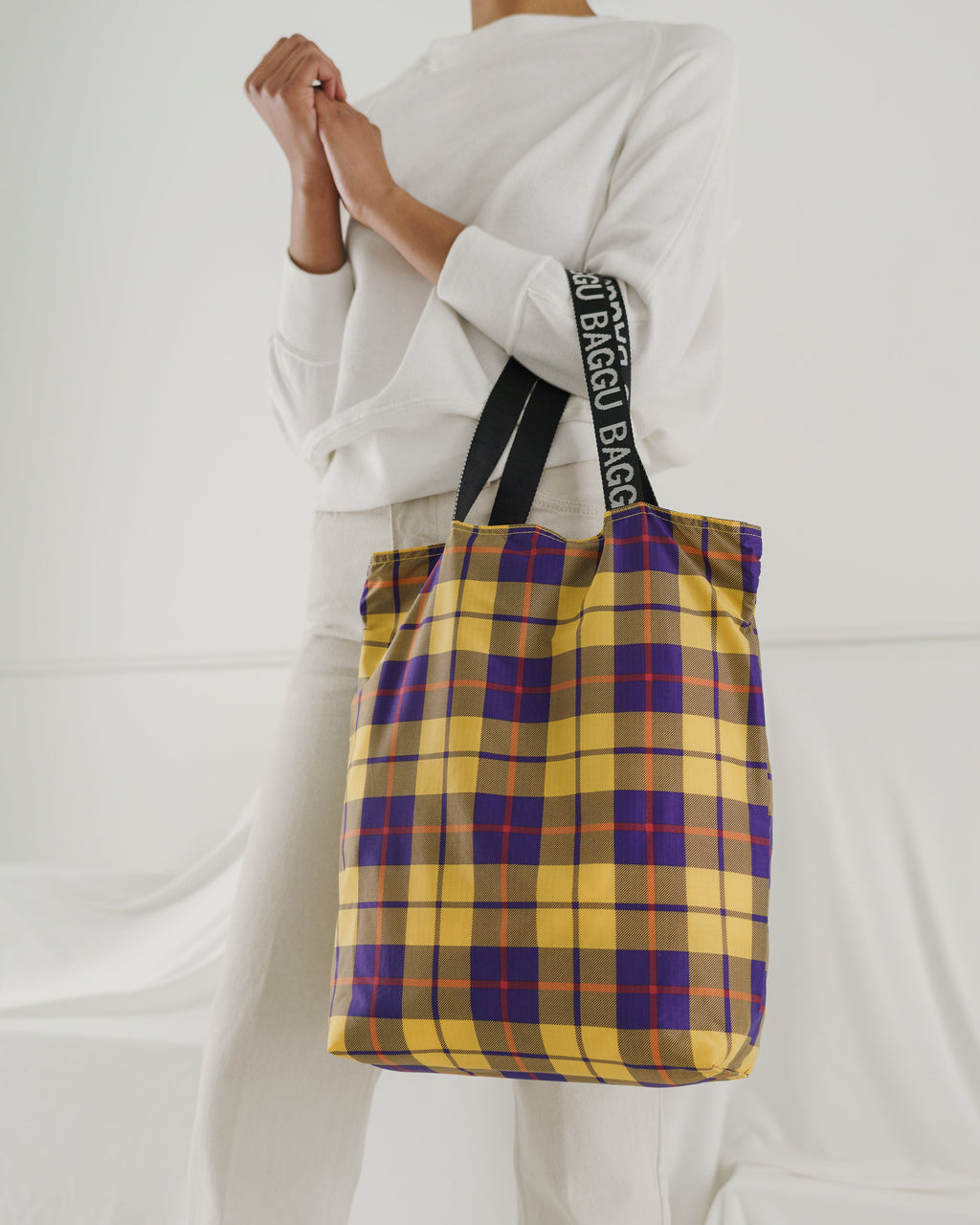 Ripstop Tote - Yellow Tartan
