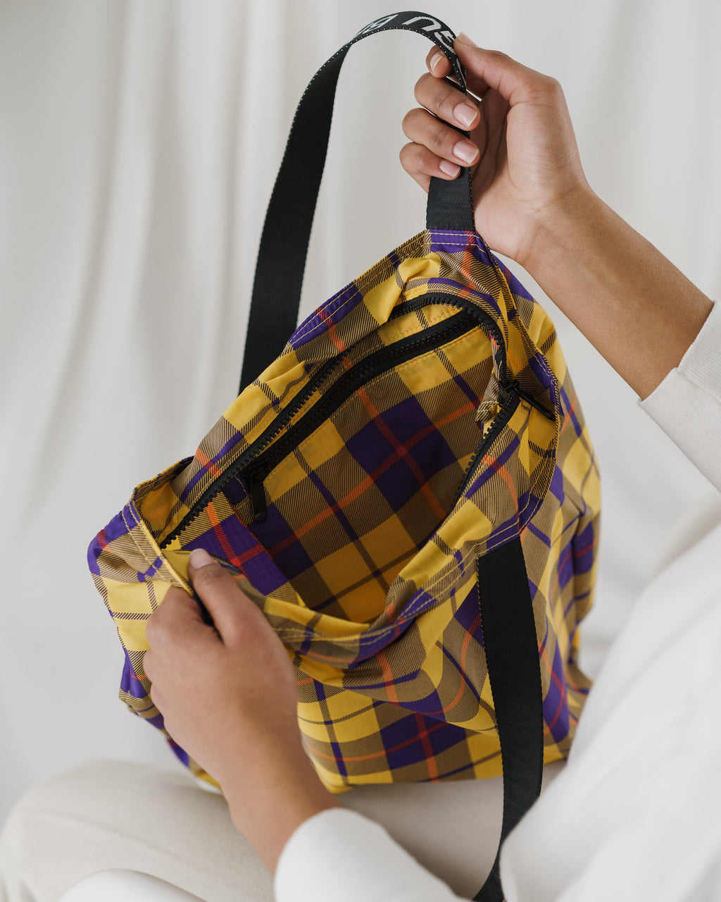 Ripstop Tote - Yellow Tartan