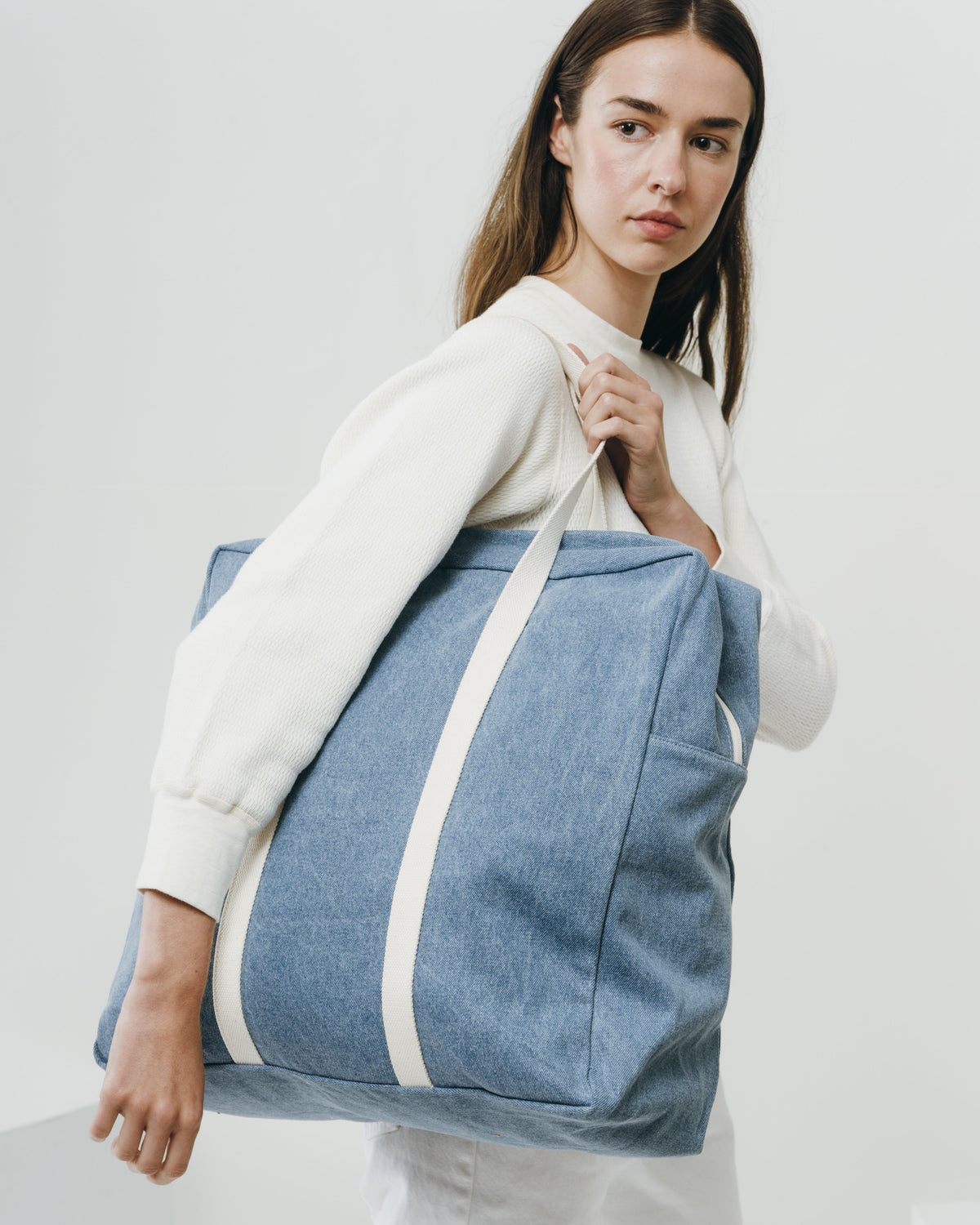 Safari Bag - Washed Denim