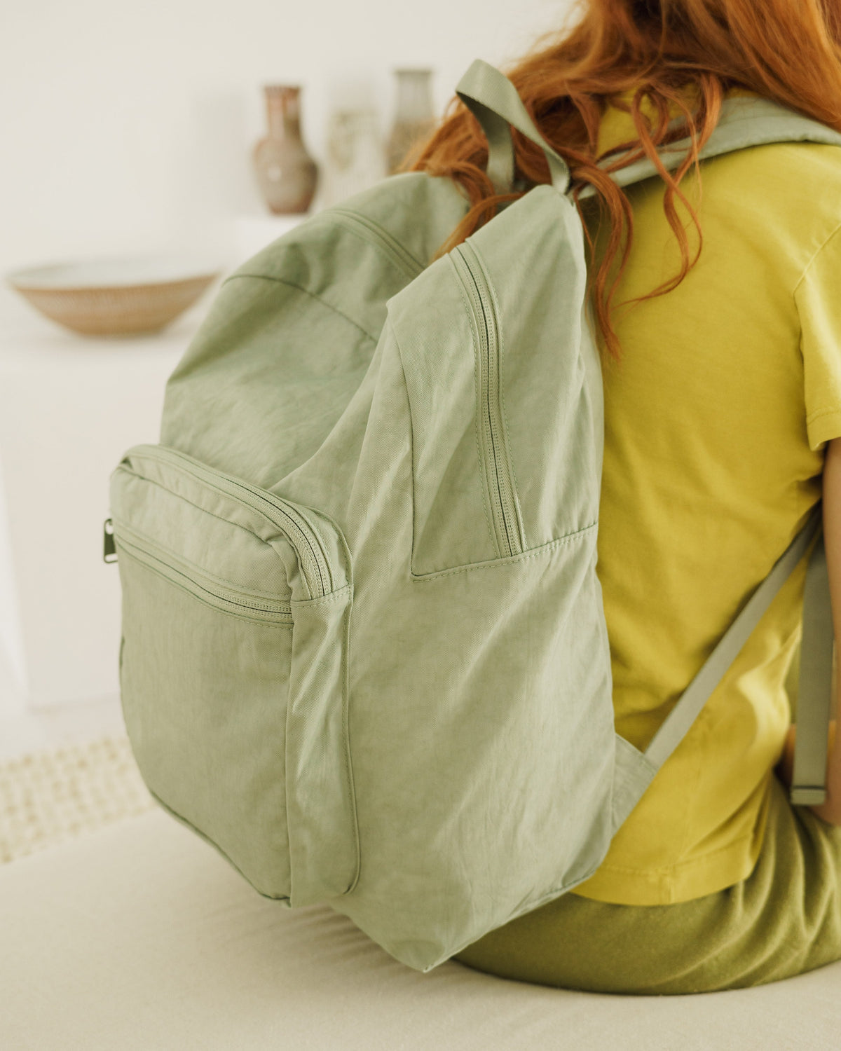 School Backpack - Sage