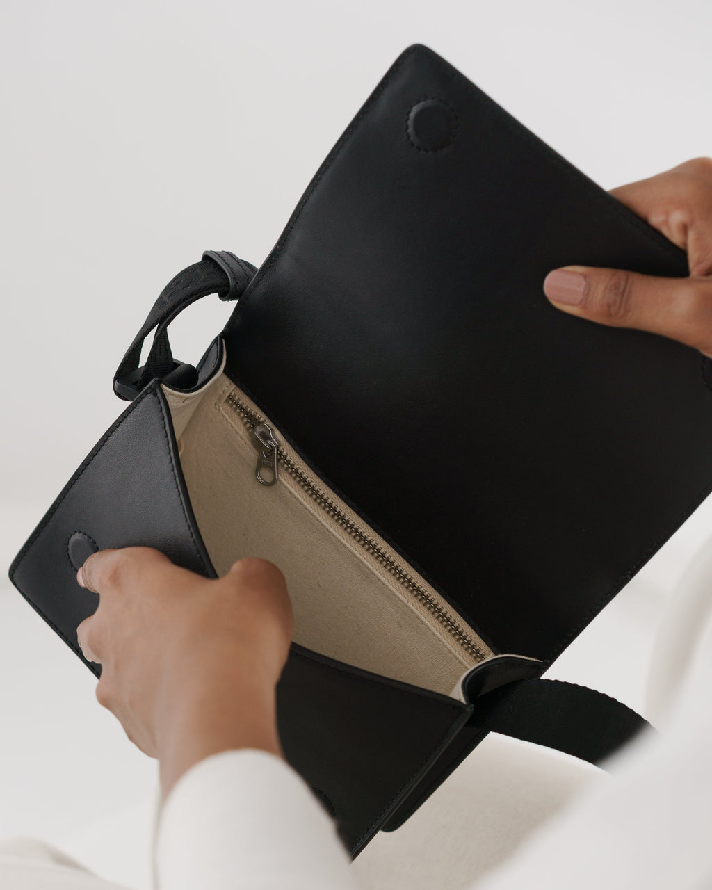 Small Block Purse - Black